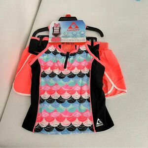 Gerry 3-Piece Tankini & Shorts Swimsuit Set Size M (10/12) UPF Protection